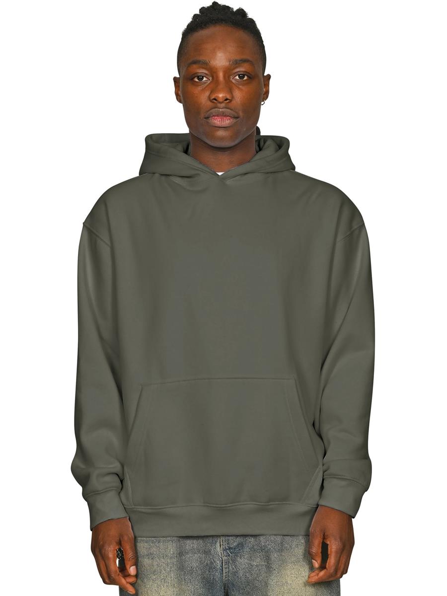 Premium Combed 330 Acid Wash Oversize Hood — Faded Khaki Olive