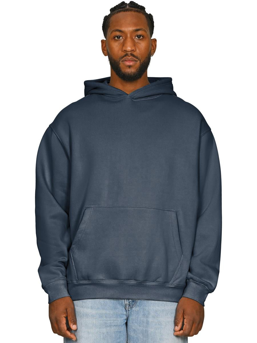 Premium Combed 330 Acid Wash Oversize Hood — Faded Petrol Blue