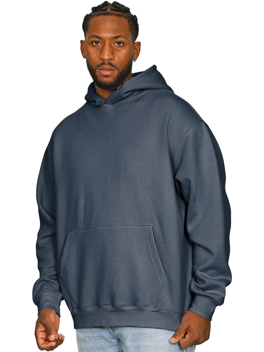 Premium Combed 330 Acid Wash Oversize Hood — Faded Petrol Blue