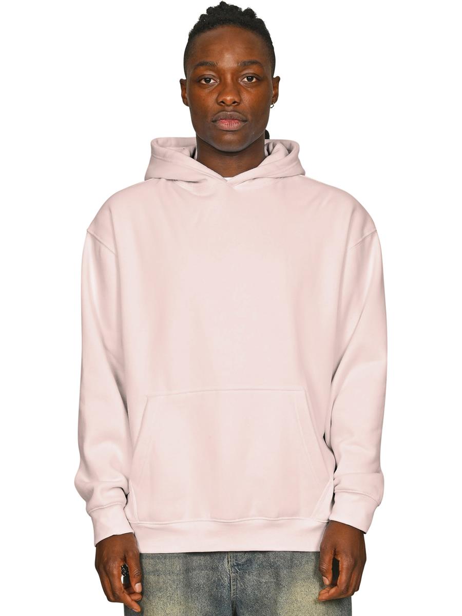 Premium Combed 330 Acid Wash Oversize Hood — Faded Pink