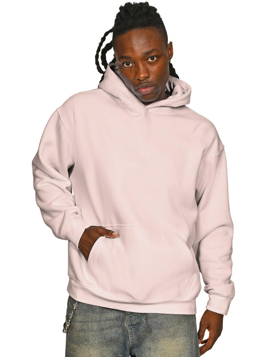 Premium Combed 330 Acid Wash Oversize Hood — Faded Pink