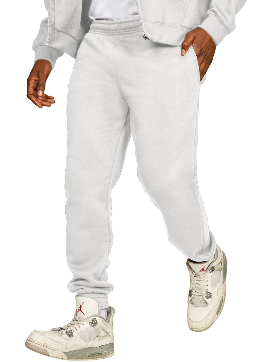 Premium Combed 330 Jogpants Tall — White