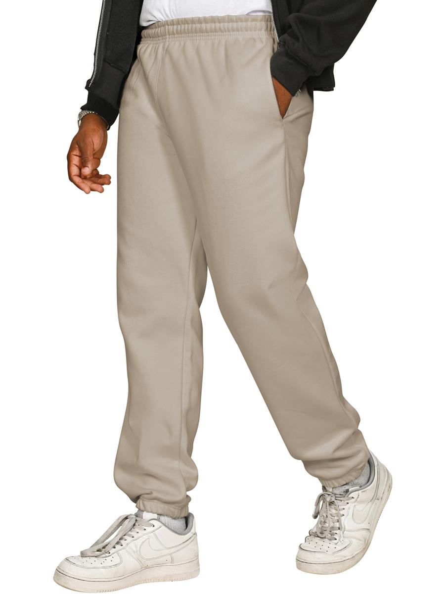 Premium Combed 330 Oversize Jogpants Tall — Stone
