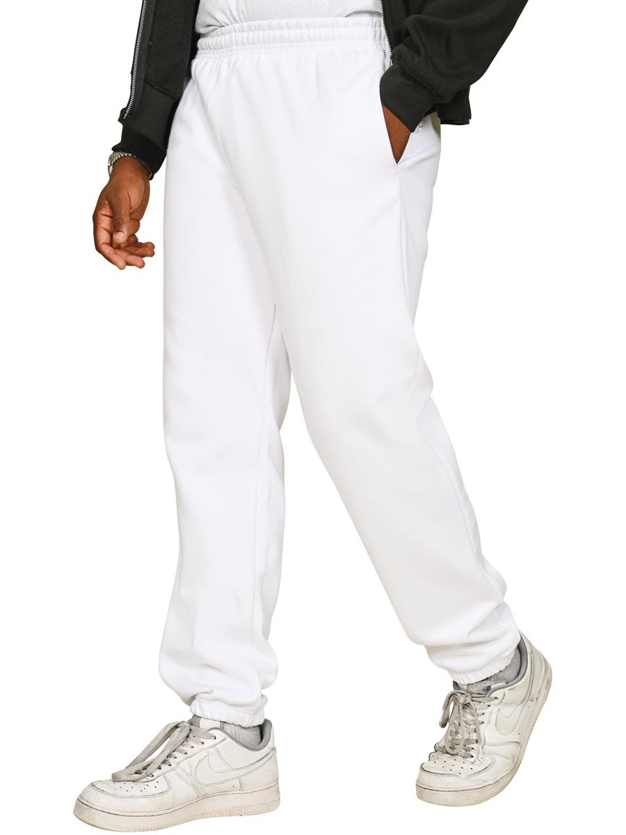 Premium Combed 330 Oversize Jogpants Tall — White