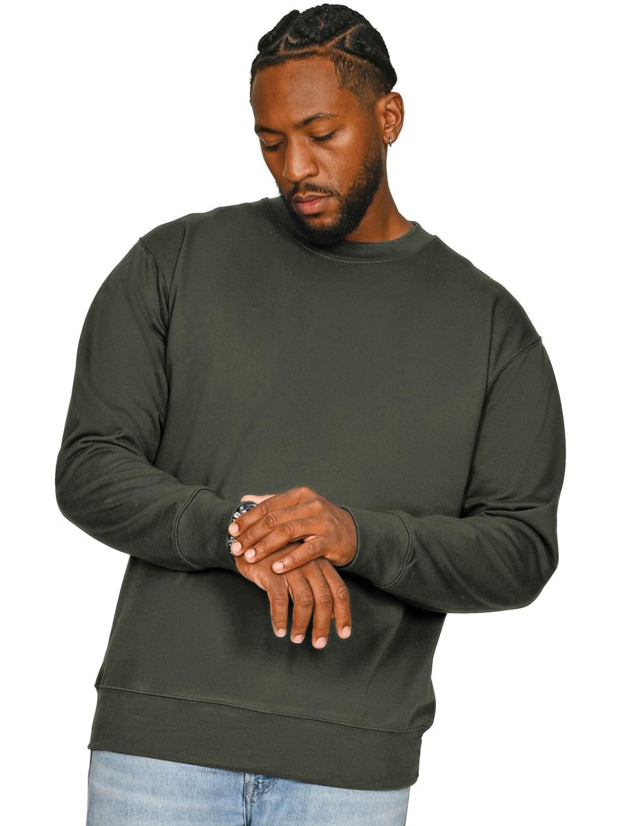 Premium Combed Core 280 Sweatshirt — Khaki Olive
