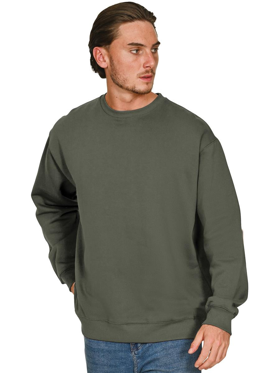 Premium Combed 280 Oversize Sweat — Khaki Olive