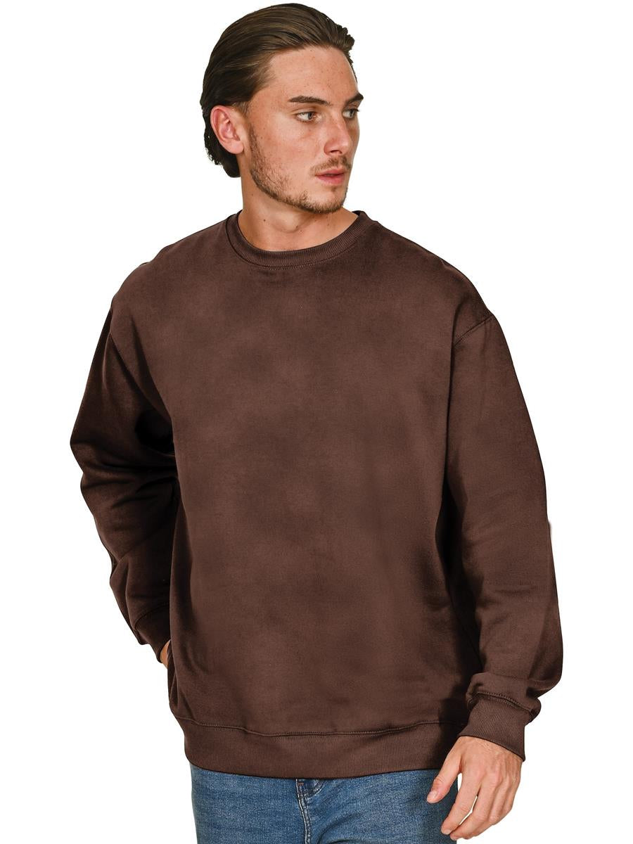 Premium Combed 330 Acid Wash Oversized Sweat — Acid Chocolate