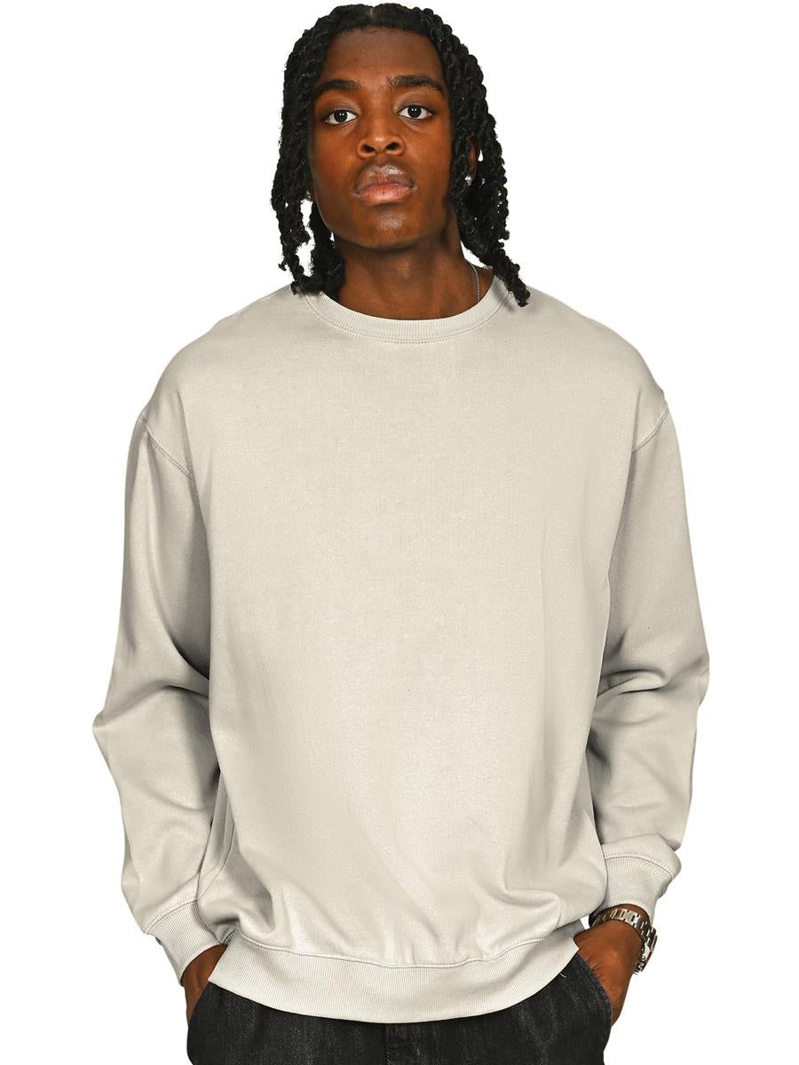 Premium Combed 330 Acid Wash Oversized Sweat — Faded Ecru