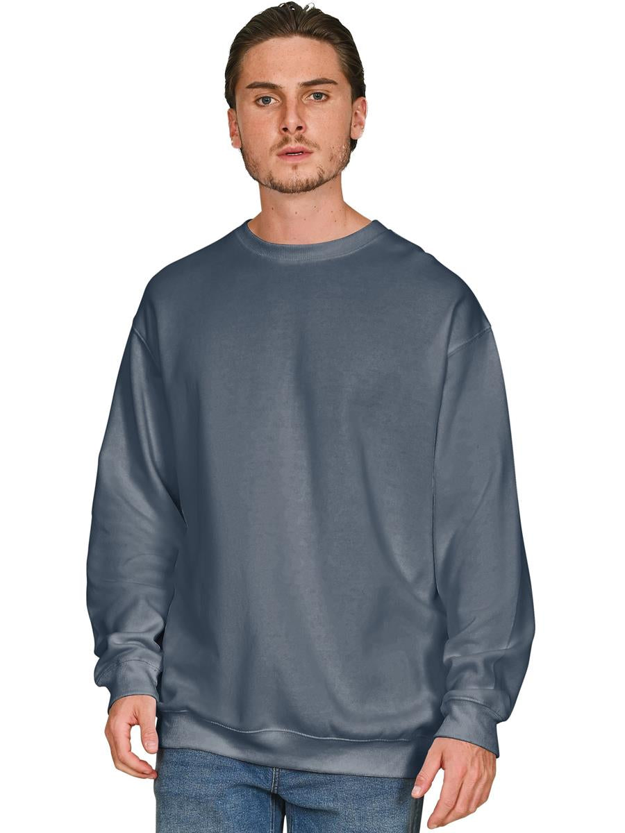 Premium Combed 330 Acid Wash Oversized Sweat — Faded Petrol Blue
