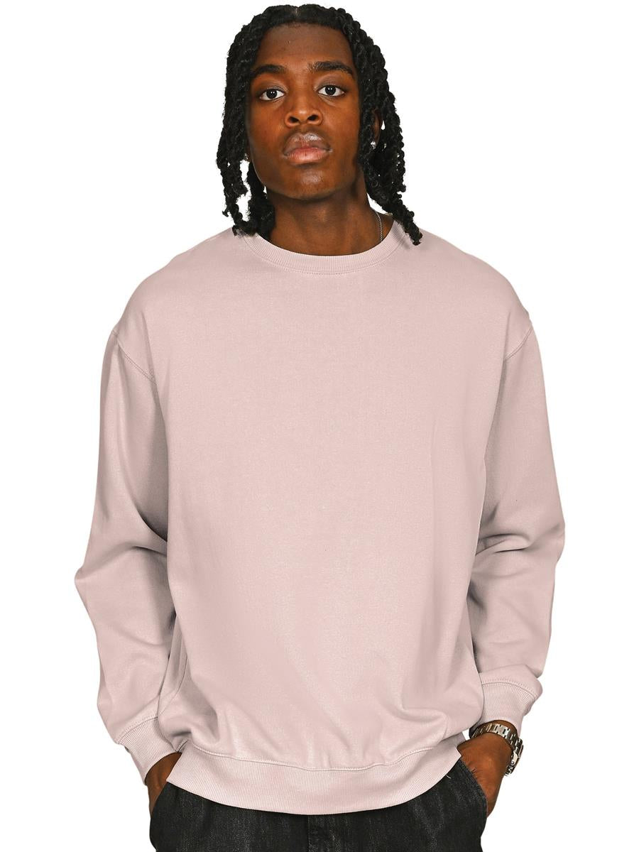 Premium Combed 330 Acid Wash Oversized Sweat — Faded Pink