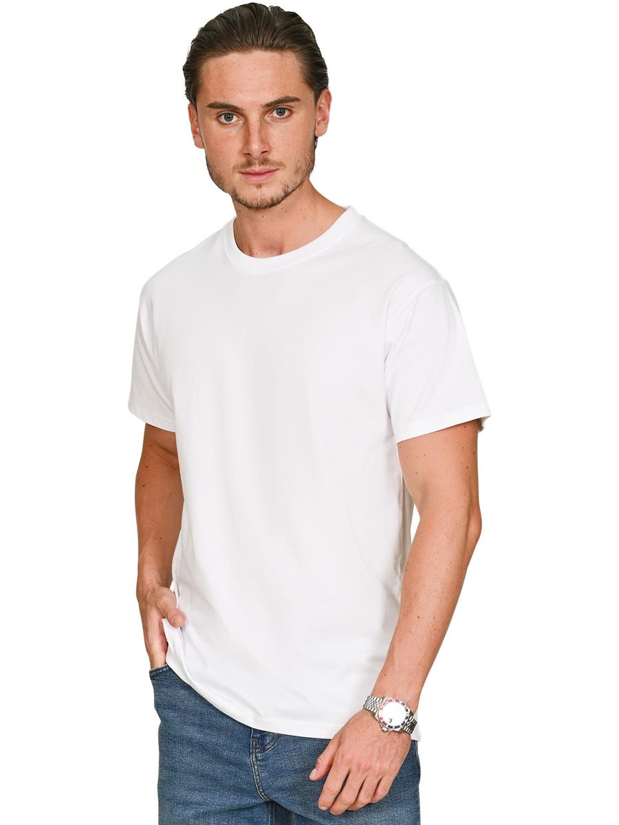 Core Organic Combed 180 Regular Fit Tee — White