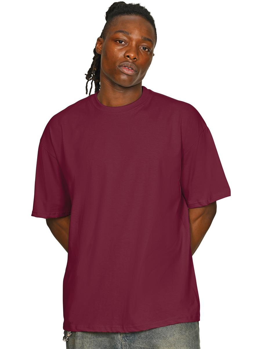 Ringspun Combed 180 Oversize T — Burgundy