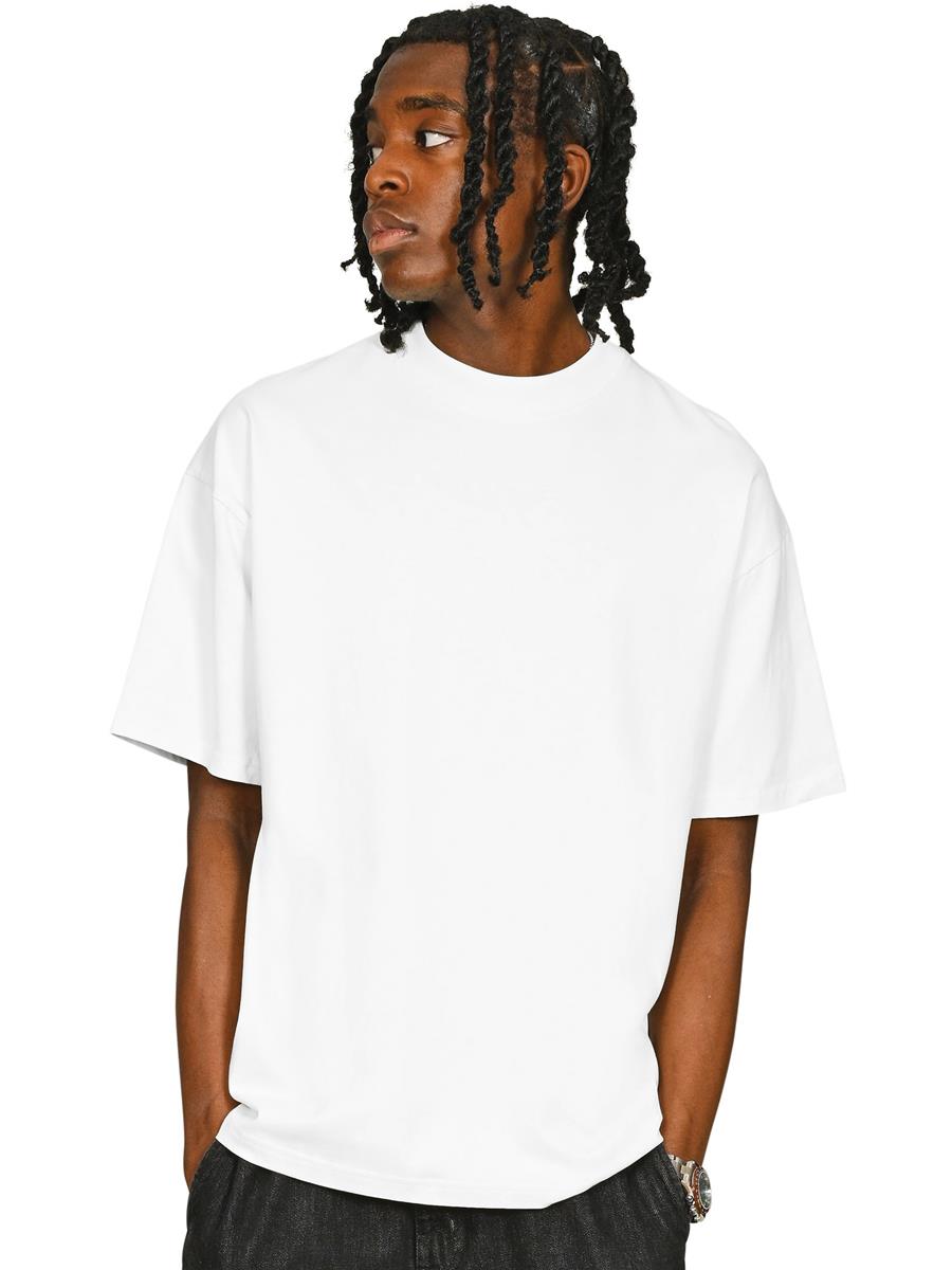 Ringspun 220 Oversize Extended Neck T — White