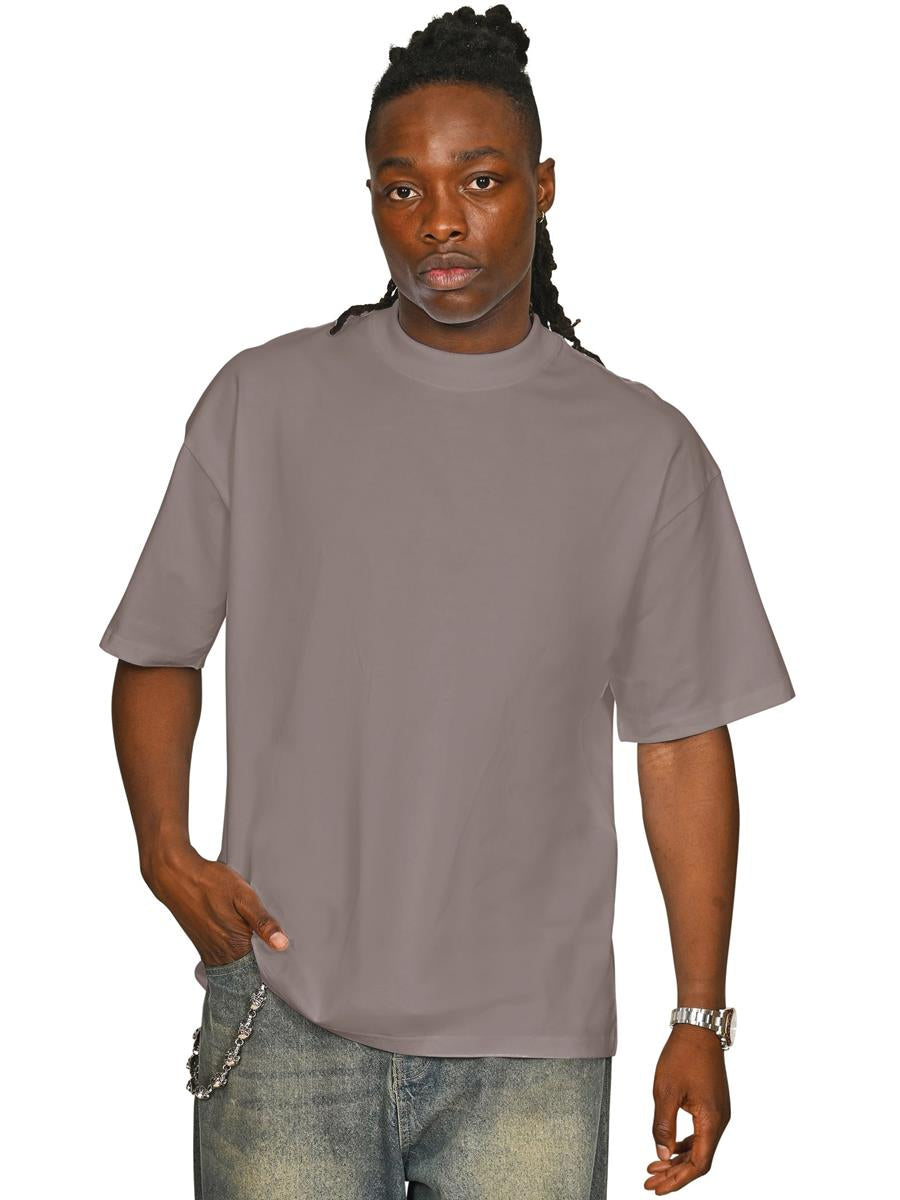 Ringspun Combed 220 Oversize Extended Neck T — Taupe