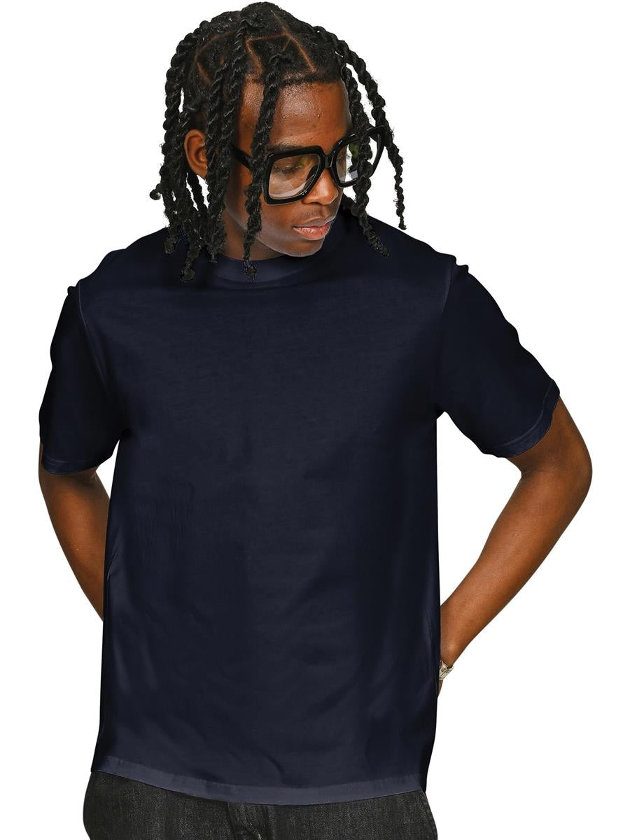 Ringspun Combed 180 Acid Wash Core T — Faded Navy