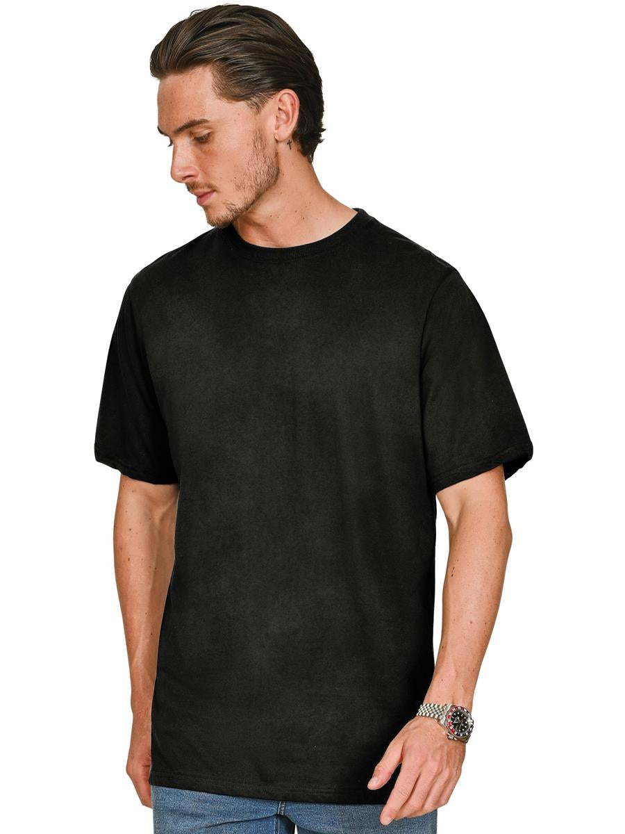 Ringspun Combed 180 Acid Wash Core Tall T — Acid Black
