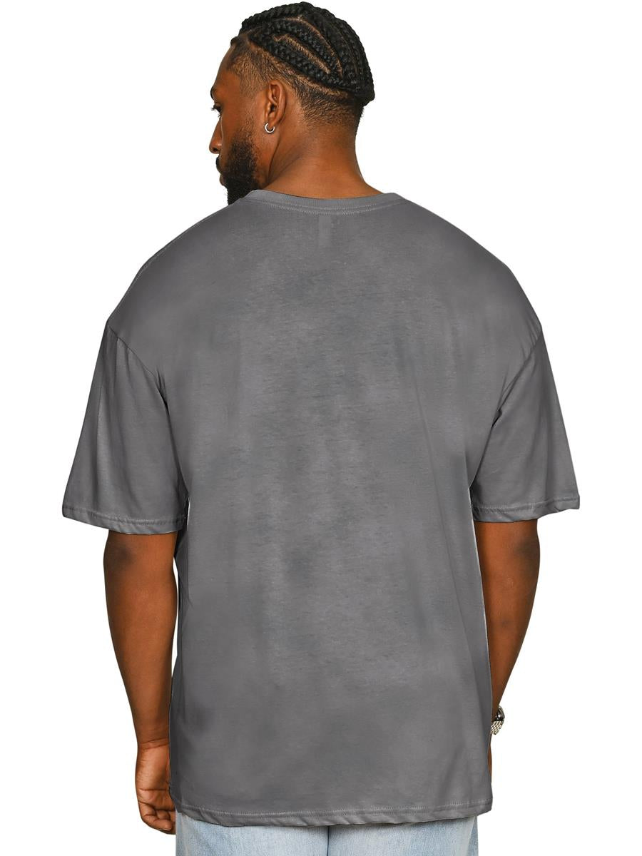 Ringspun Combed 180 Acid Wash Core Tall T — Acid Charcoal