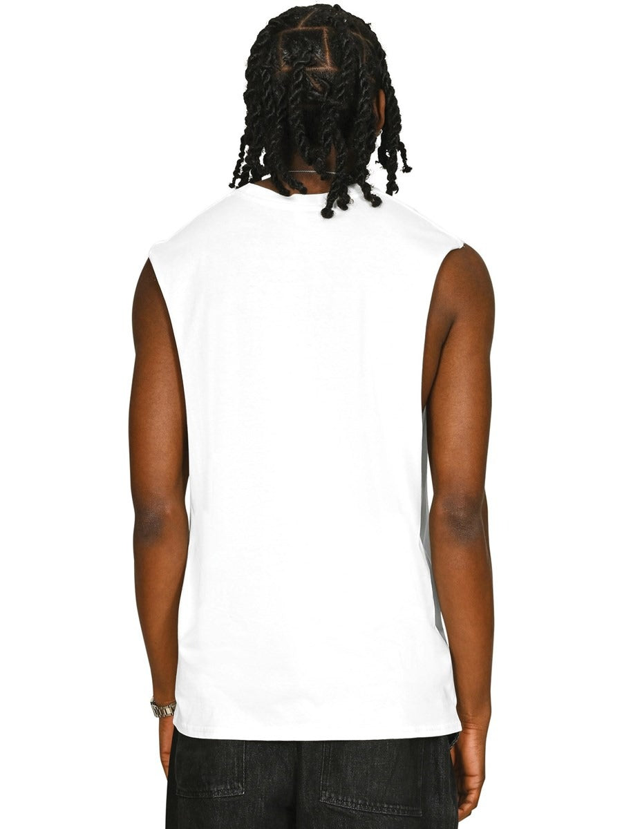 Core Ringspun 150 Regular Fit Raw Edge Droparm Tank Tall Adult