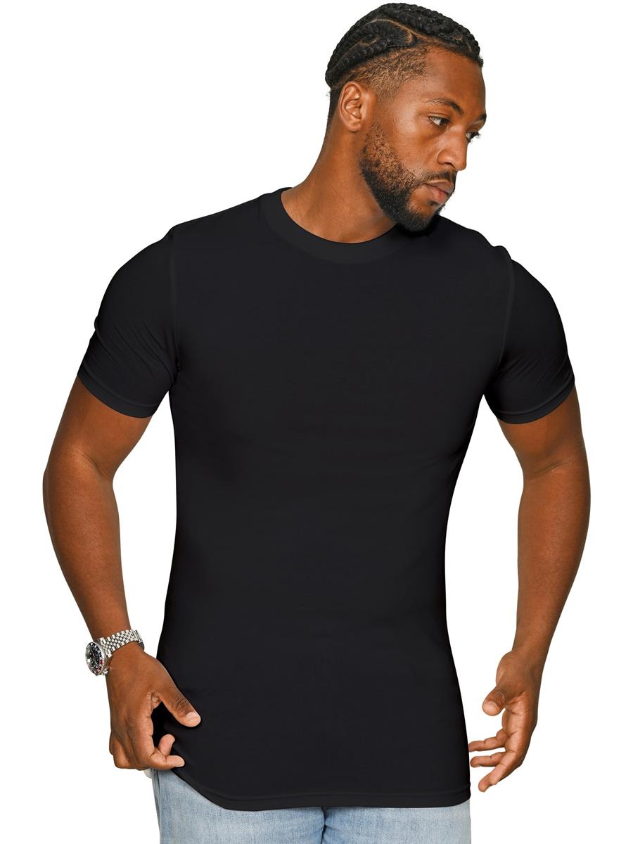 Ringspun Combed 150 Muscle Tall T — Black