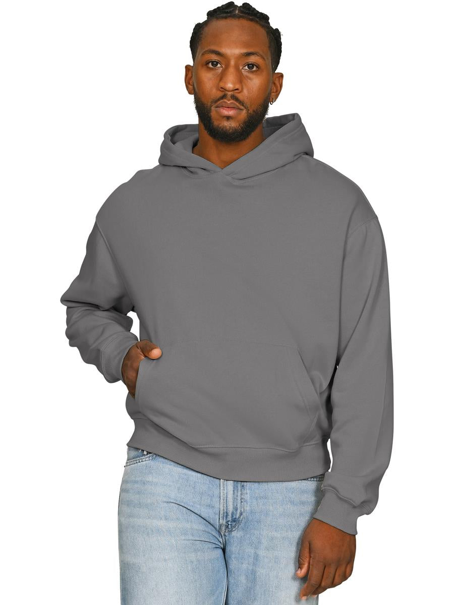 Premium Combed 280 Boxy Oversize Hood — Charcoal