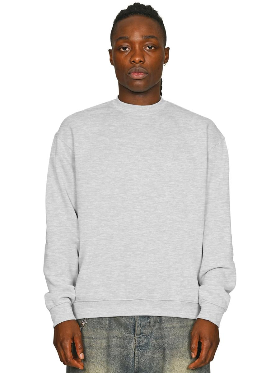 Premium Combed 330 Oversized Extended Neck Sweat — Ash Grey