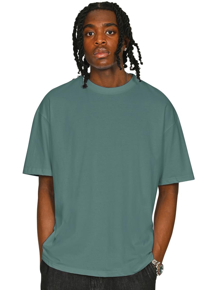 Ringspun Combed 180 Oversize T — Pine Green