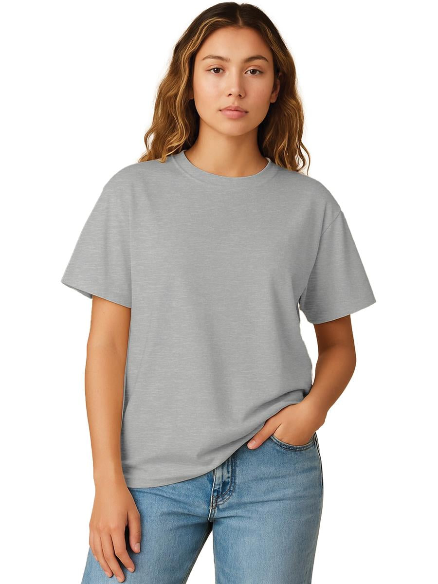 Ringspun Combed 180 Oversize T Ladies — Ash Grey