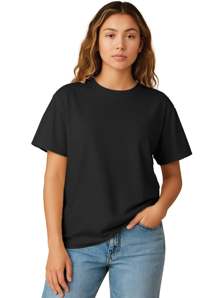 Ringspun Combed 180 Oversize T Ladies — Black