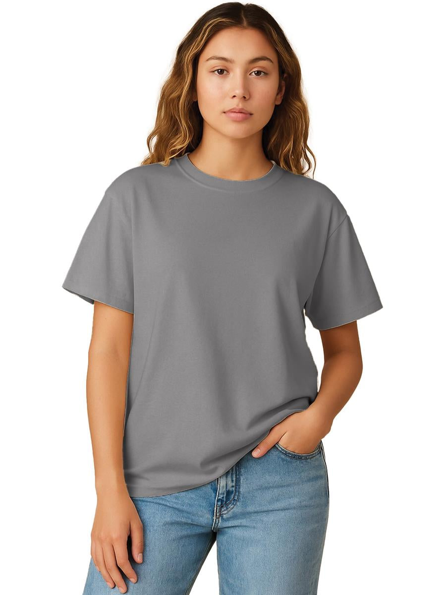 Ringspun Combed 180 Oversize T Ladies — Charcoal