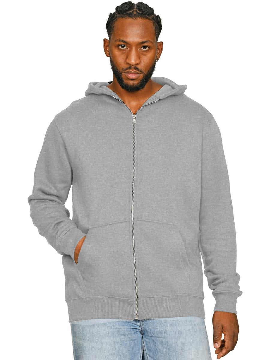 Premium Combed 280 Boxy Oversize Zip Hood Tall — Ash Grey