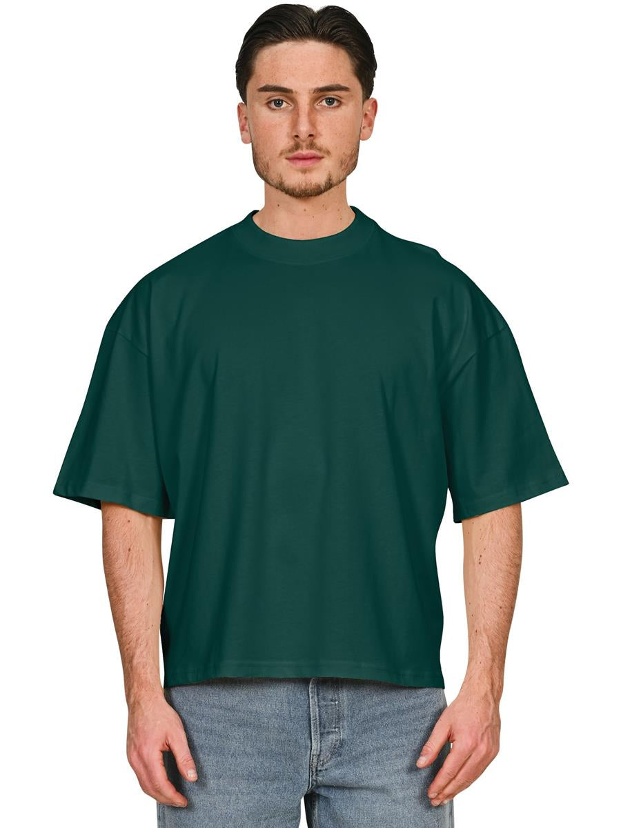 Ringspun Combed 220 Boxy Oversize Extended Neck T — Rainforest