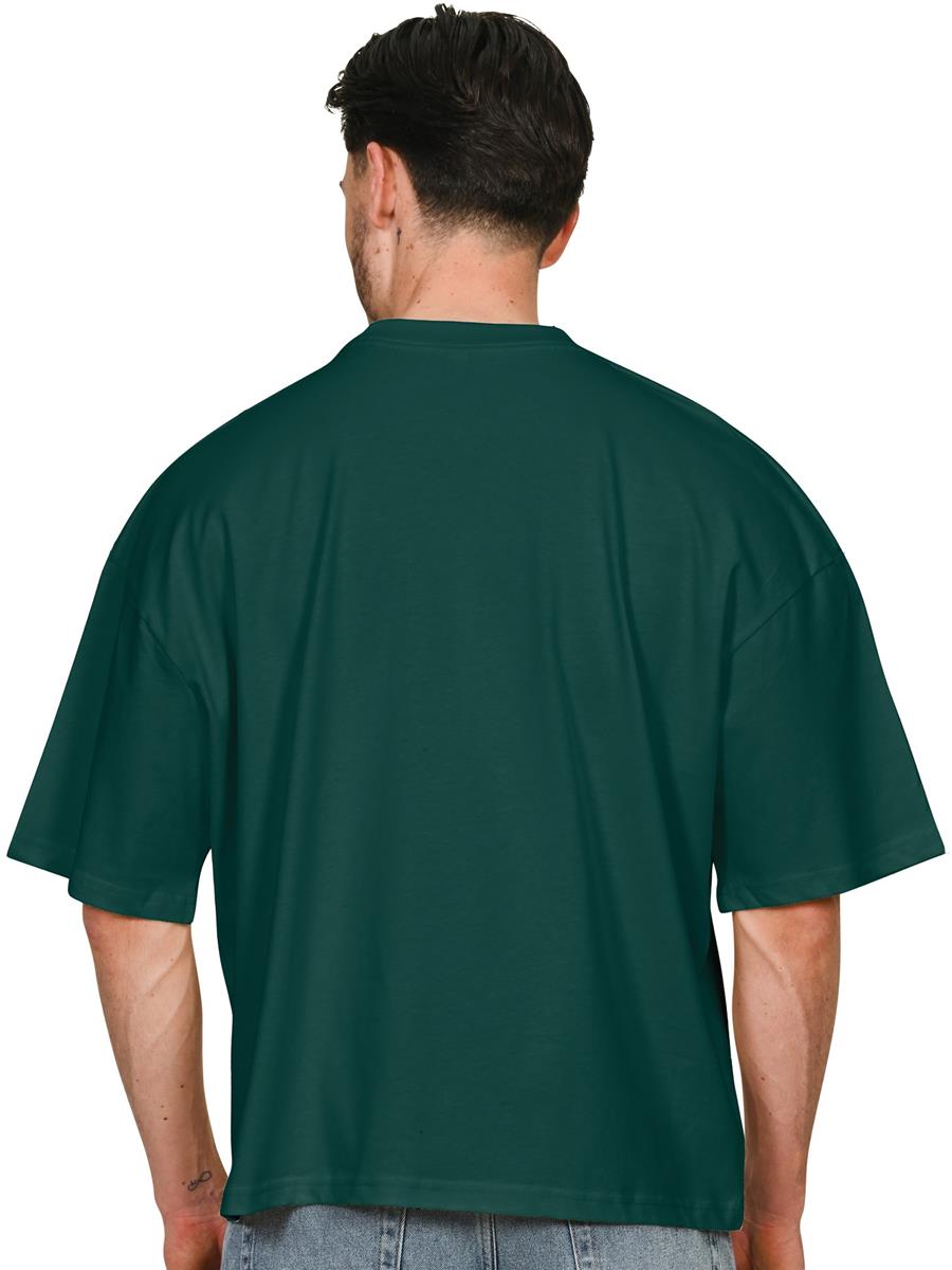 Ringspun Combed 220 Boxy Oversize Extended Neck T — Rainforest
