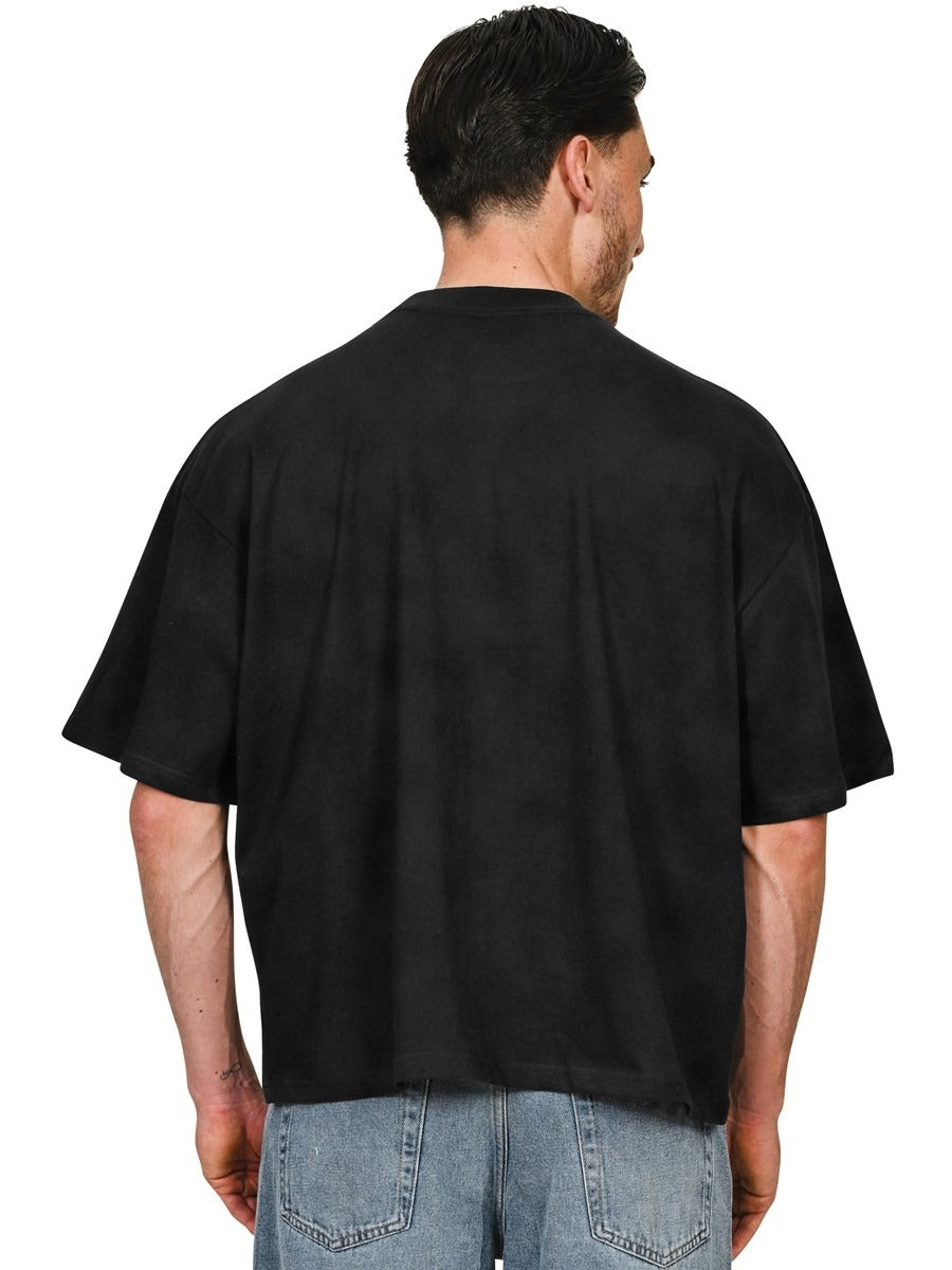 Premium Combed 220 Acid Boxy Oversize Fit Extended Neck Tee Adult