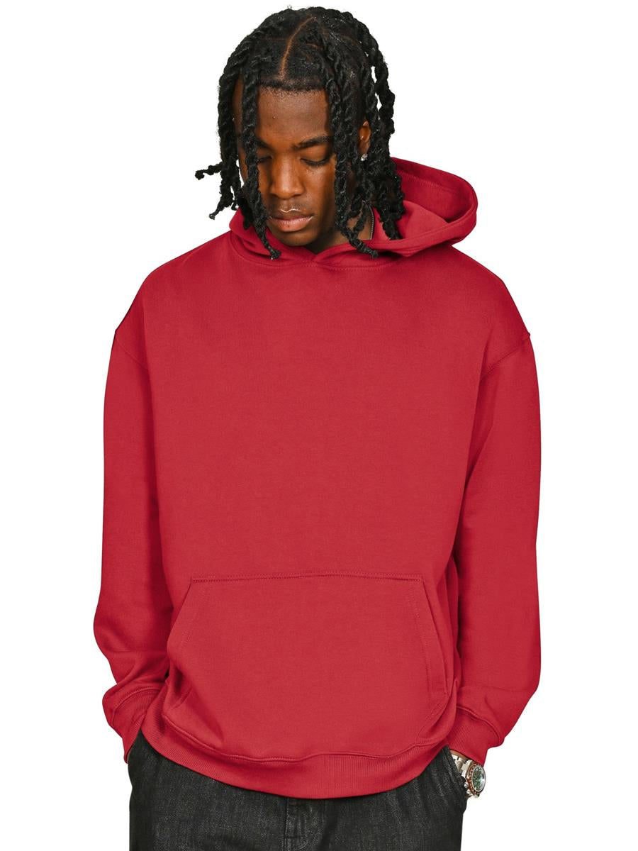 Premium Combed 280 Core Oversize Hood — Red