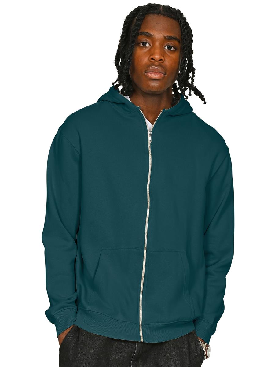 Premium Combed Core 280 Zip Hood — Deep Teal