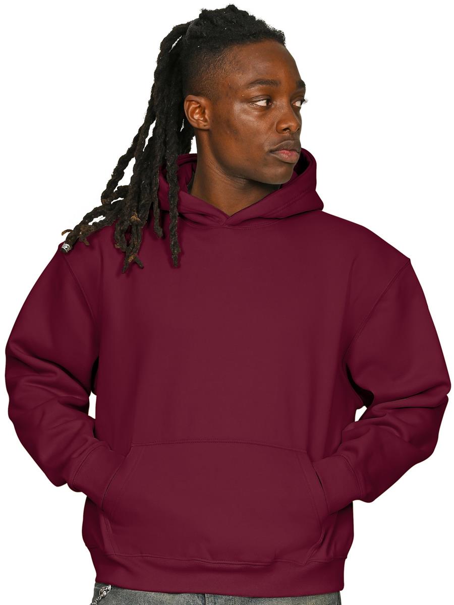 Premium Combed 450 Boxy Oversize Hood — Burgundy