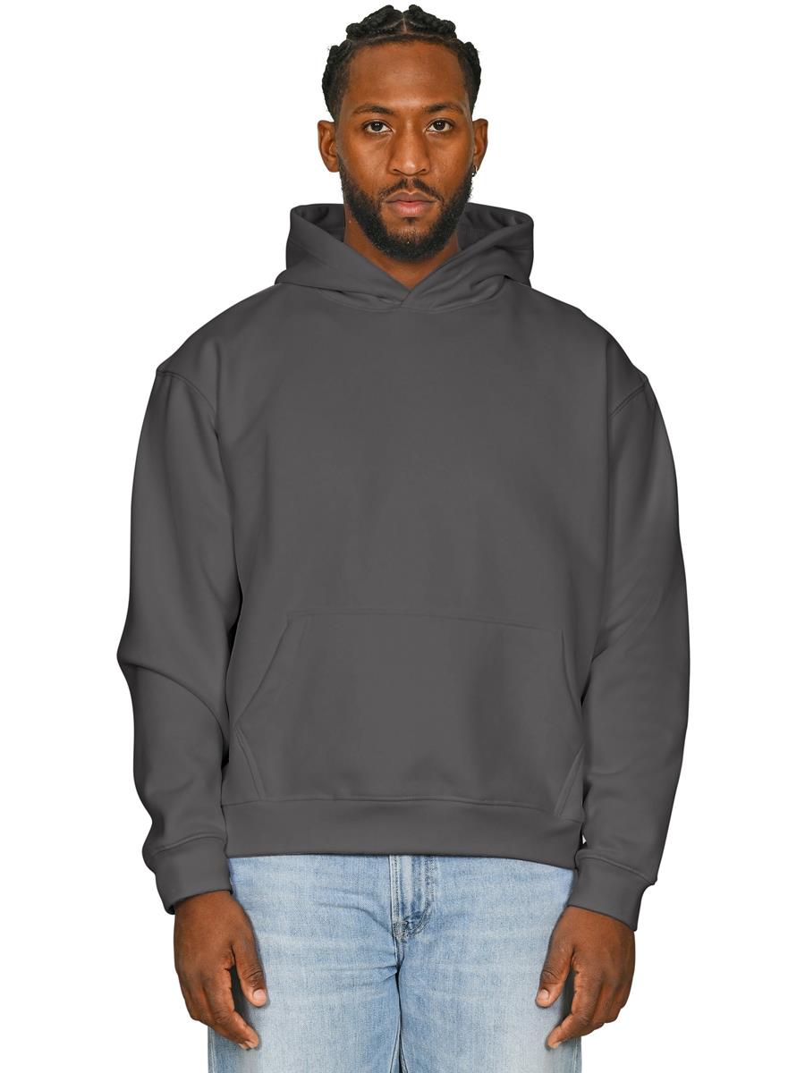 Premium Combed 450 Boxy Oversize Hood — Charcoal