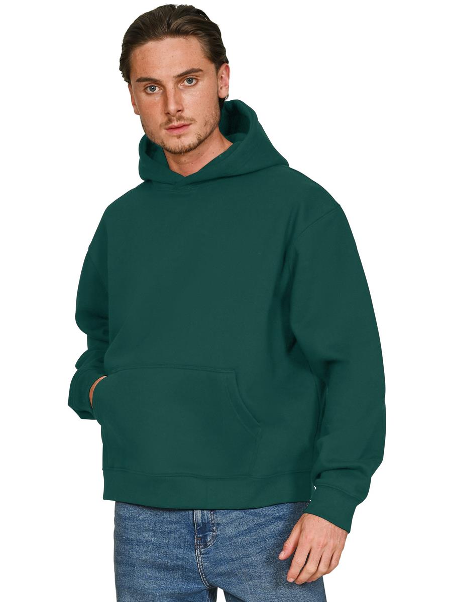 Premium Combed 450 Boxy Oversize Hood — Rainforest