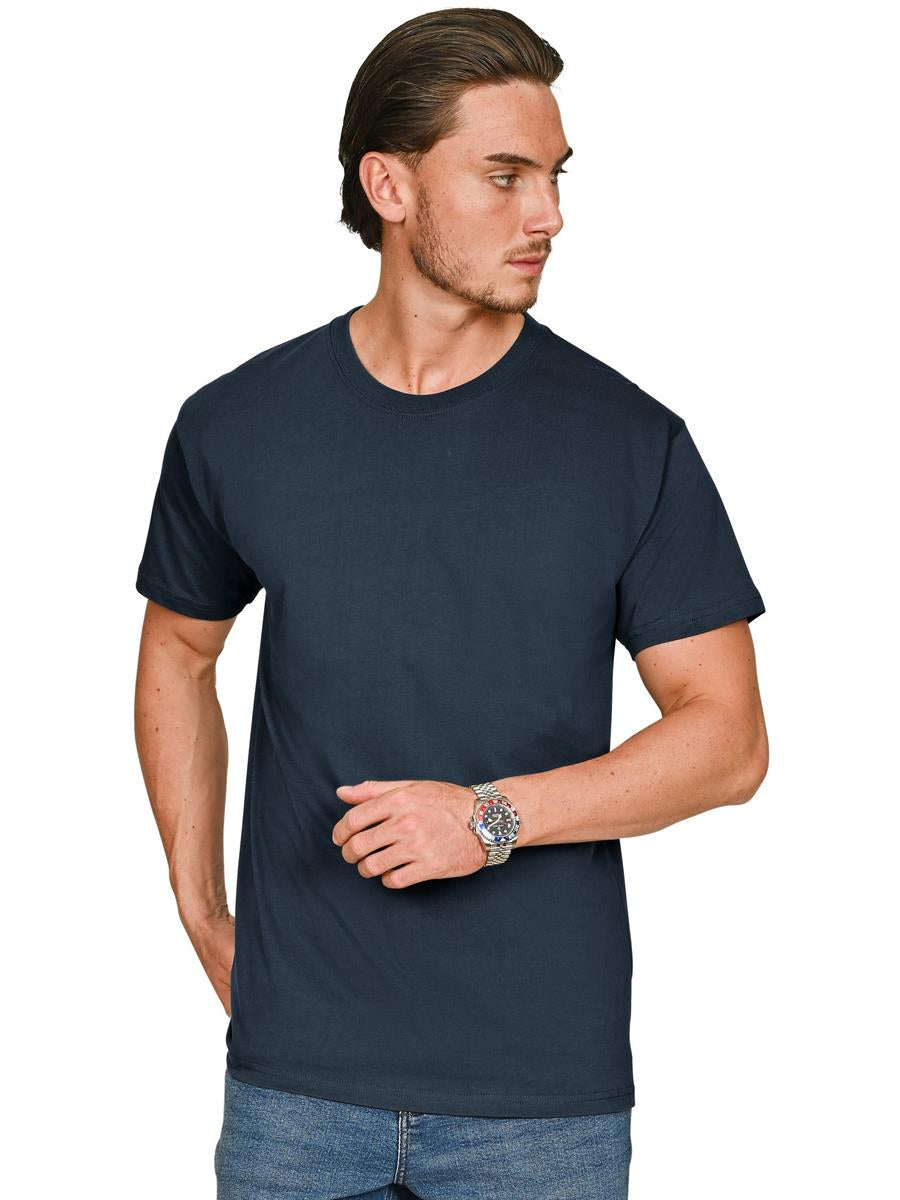 Core Organic Combed 180 Regular Fit Tee — Petrol Blue