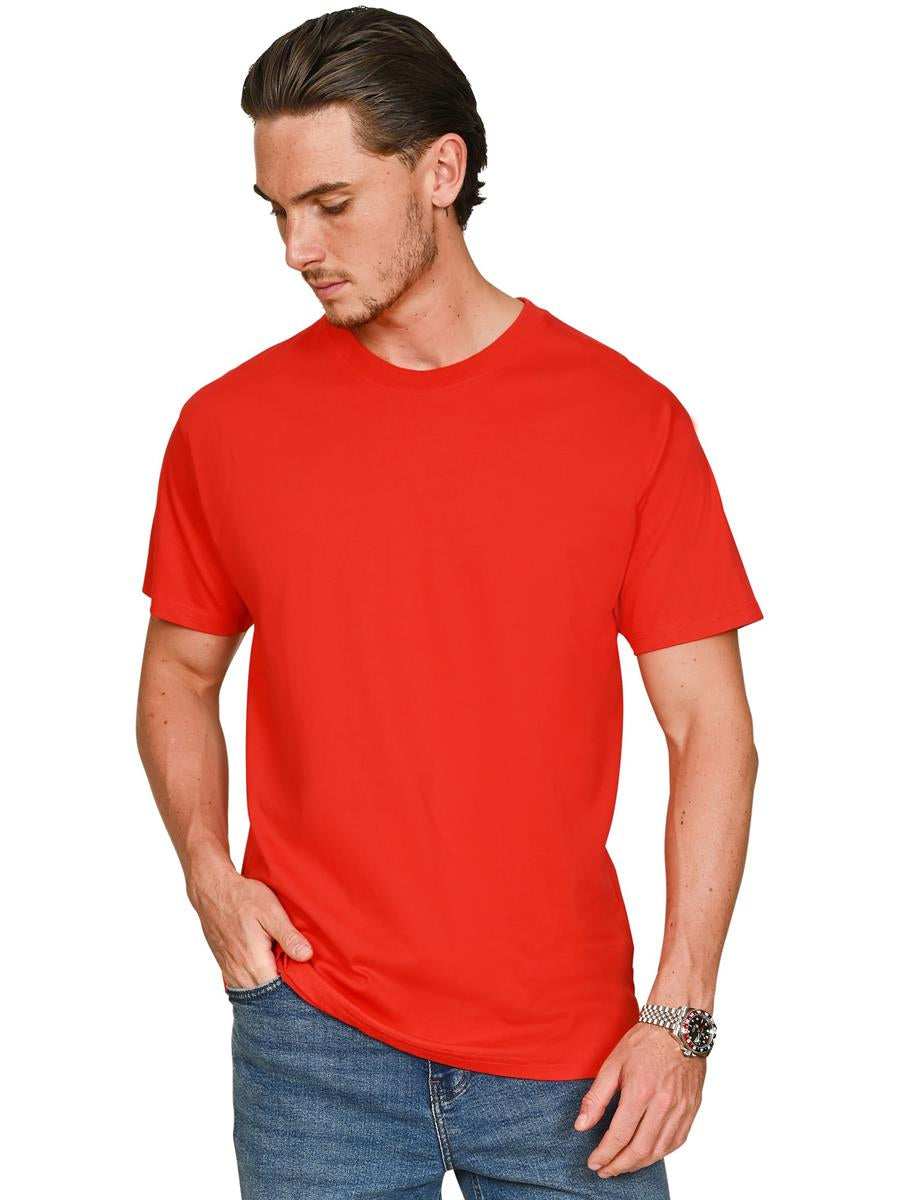 Core Organic Combed 180 Regular Fit Tee — Red