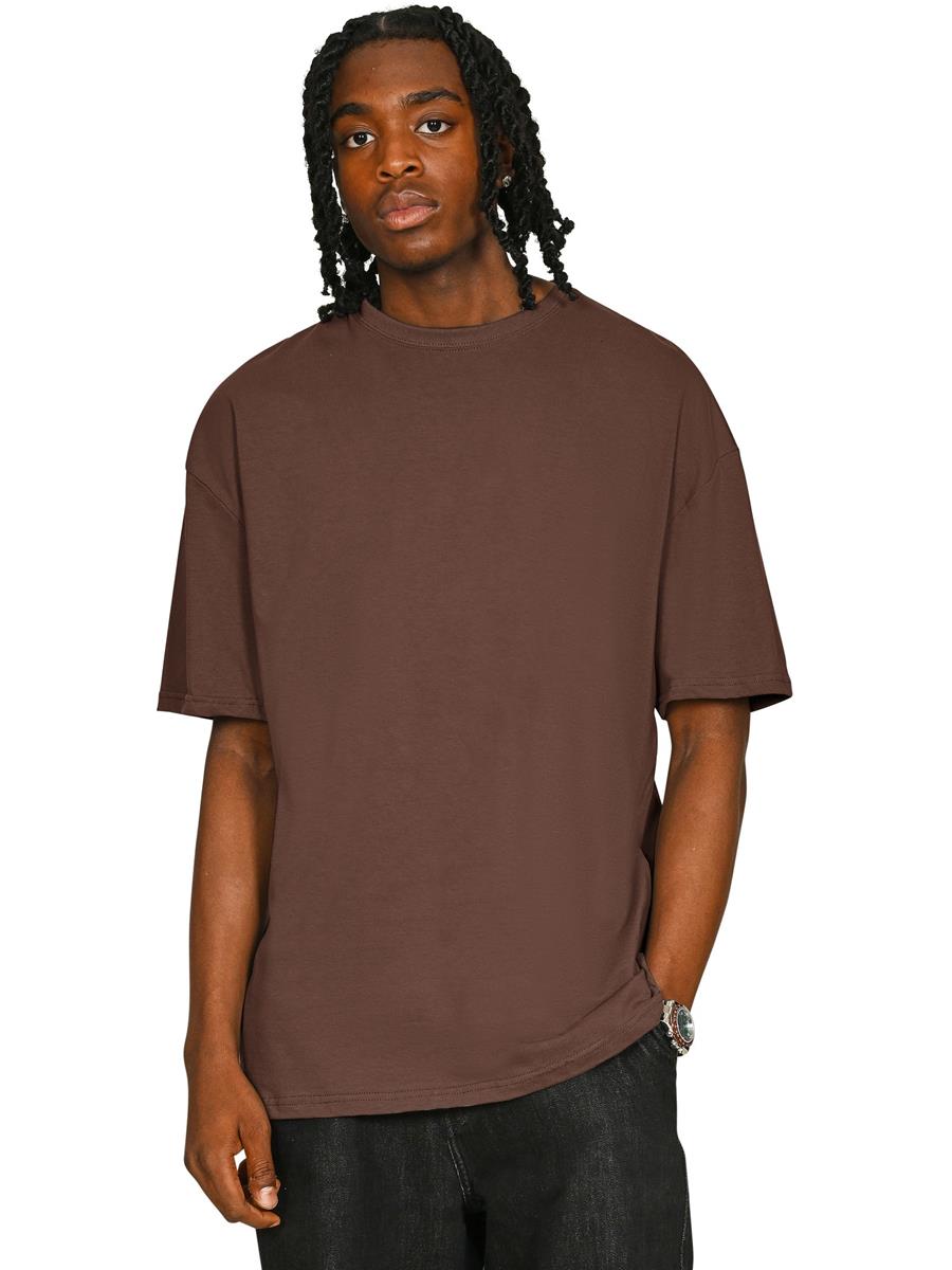 Ringspun Combed 180 Oversize Tall T — Chocolate
