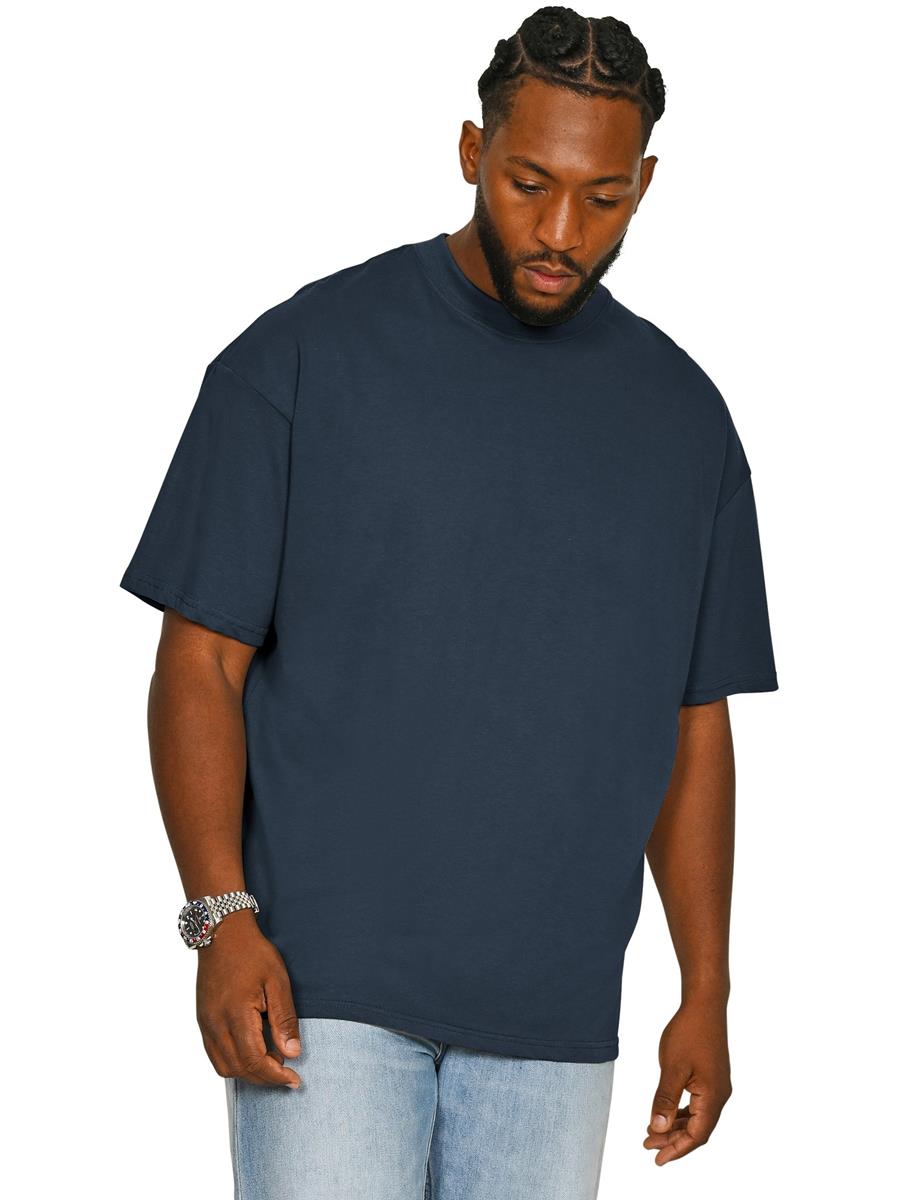 Ringspun Combed 180 Oversize Extended Neck T — Petrol Blue