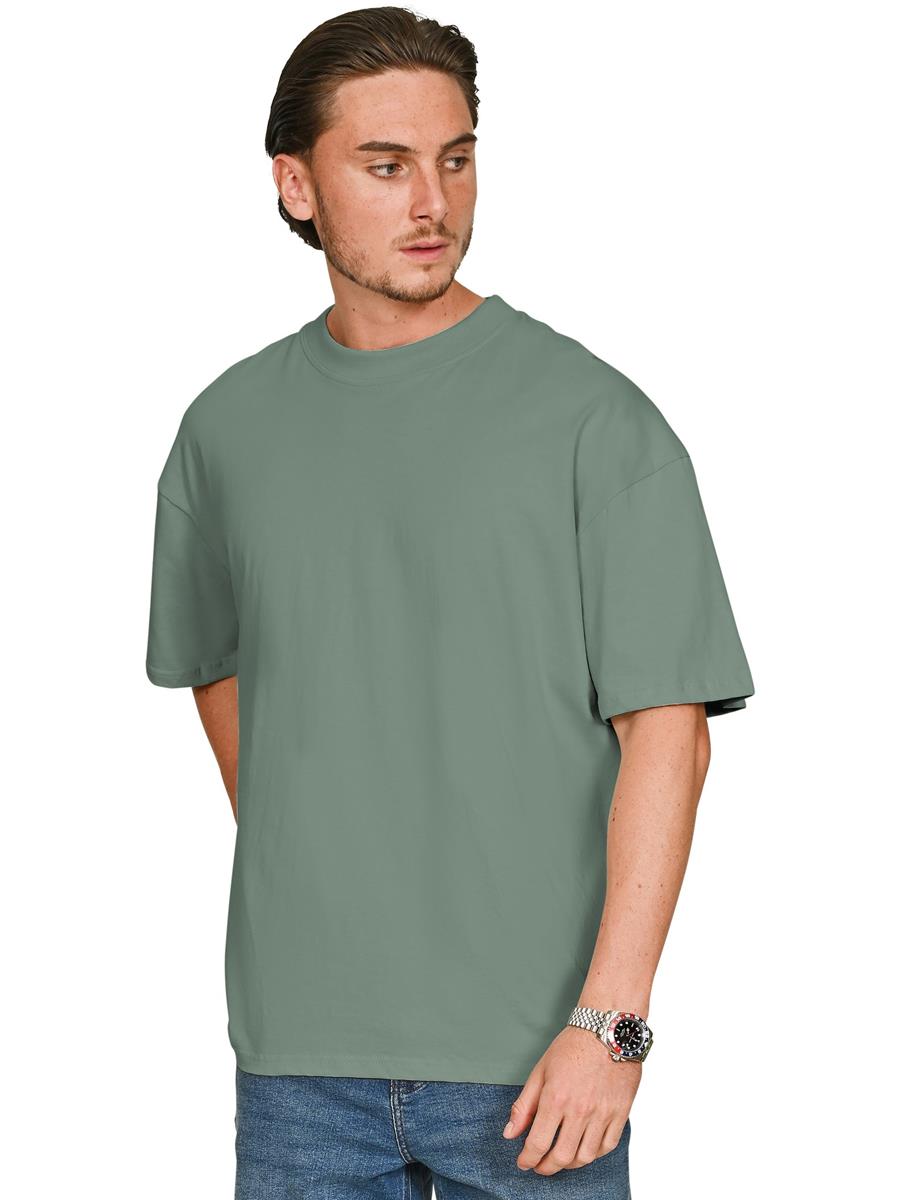 Ringspun Combed 180 Oversize Extended Neck T — Sage