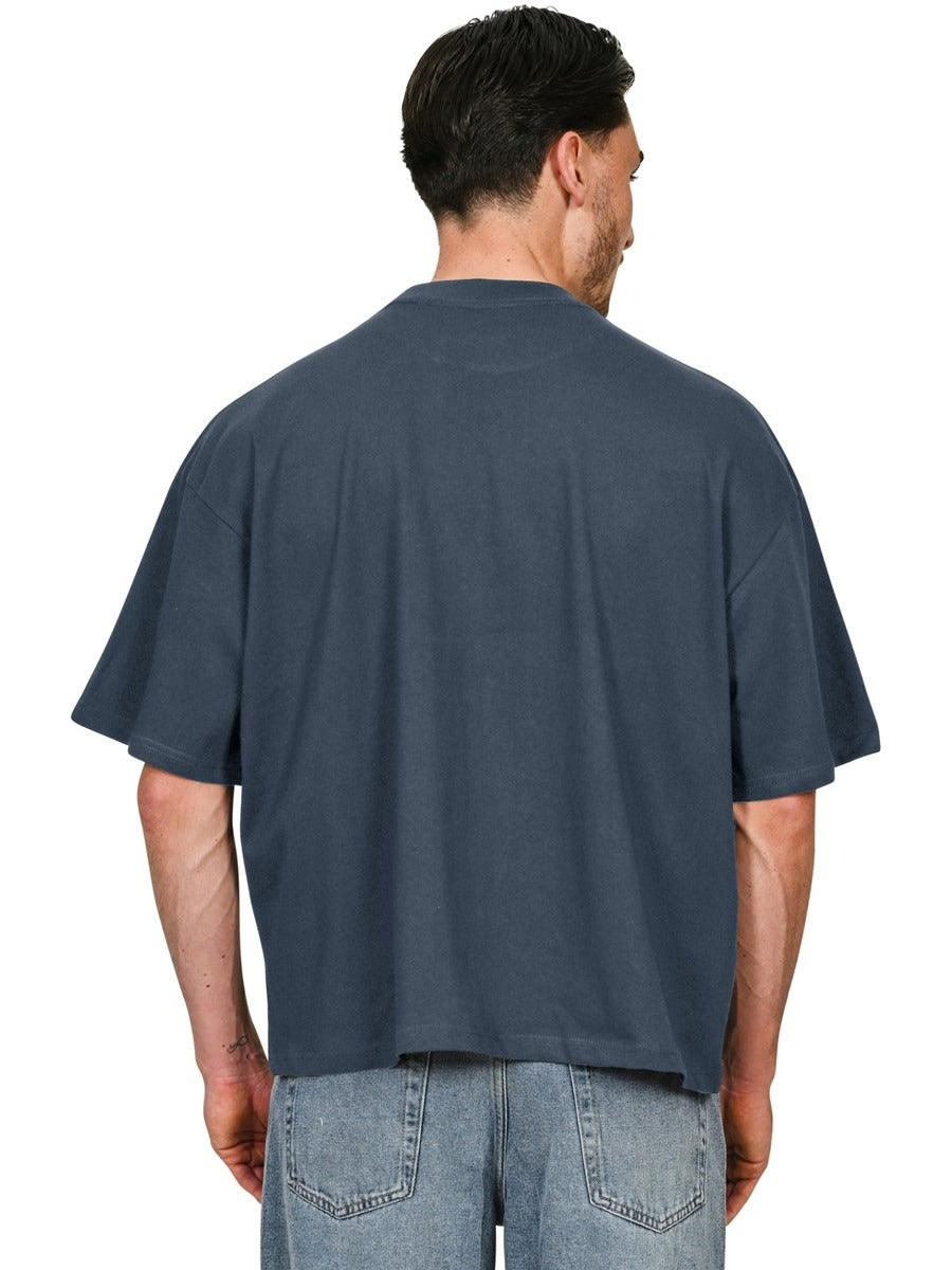 Premium Combed 220 Acid Boxy Oversize Fit Extended Neck Tee Adult