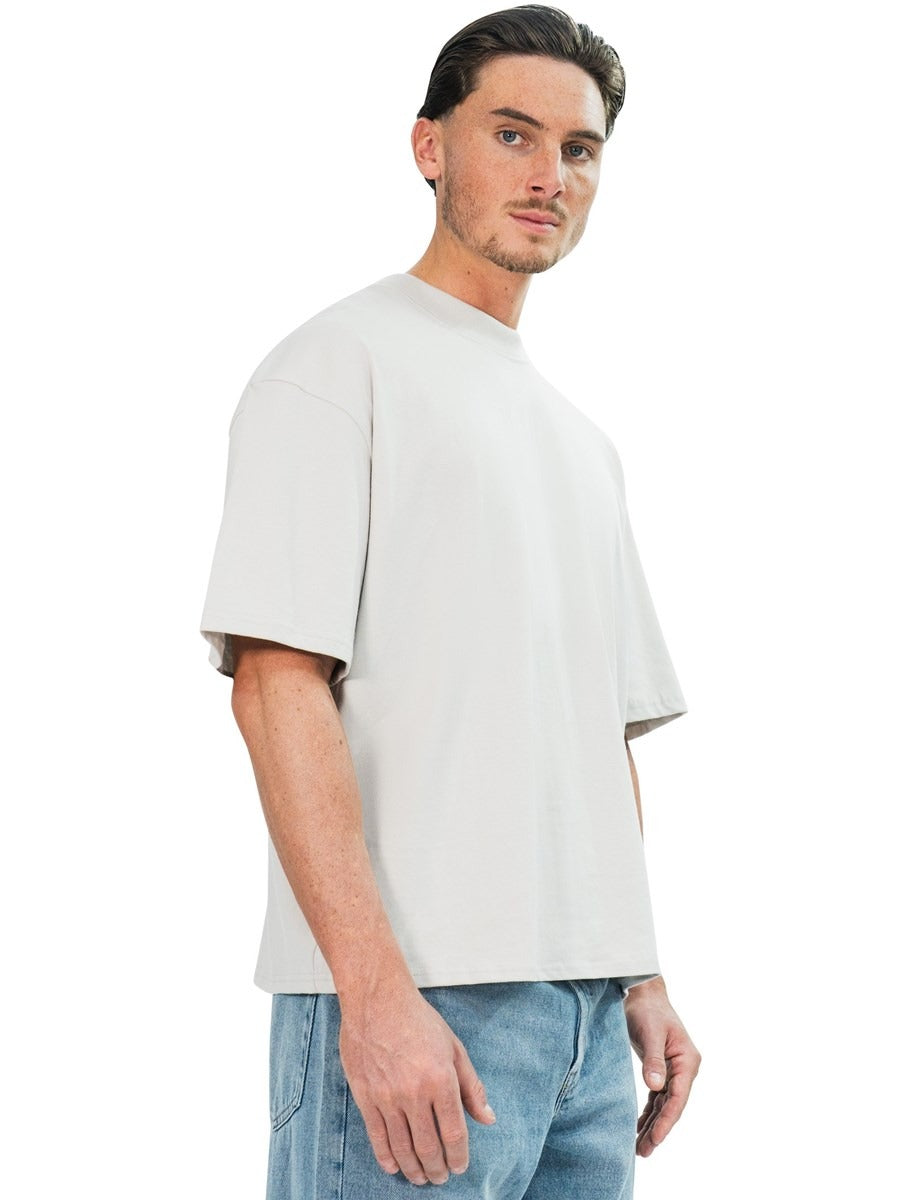 Premium Combed 220 Boxy Oversize Fit Extended Neck Tee Adult