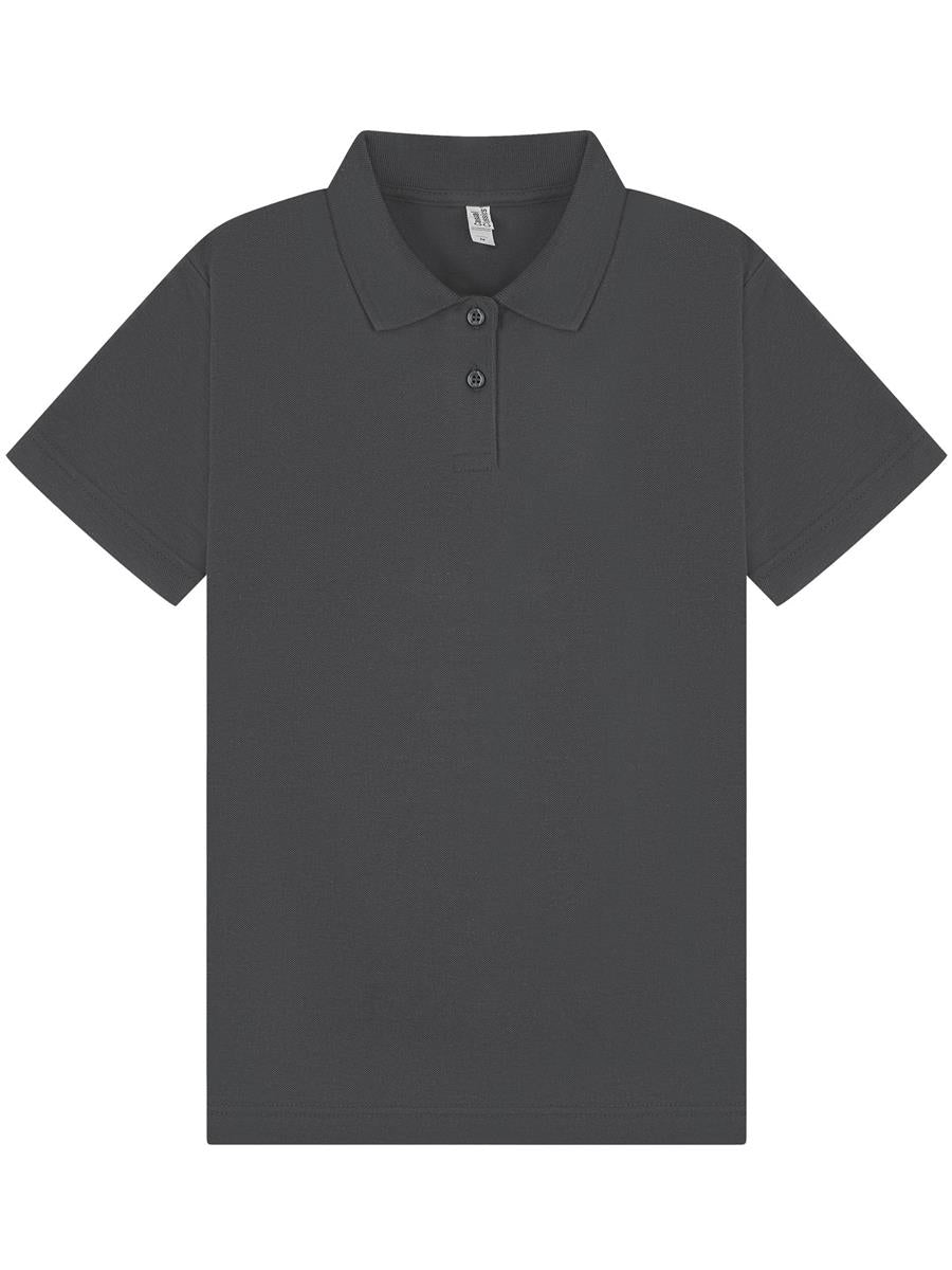 Pique Polo 190gm Ladies — Charcoal