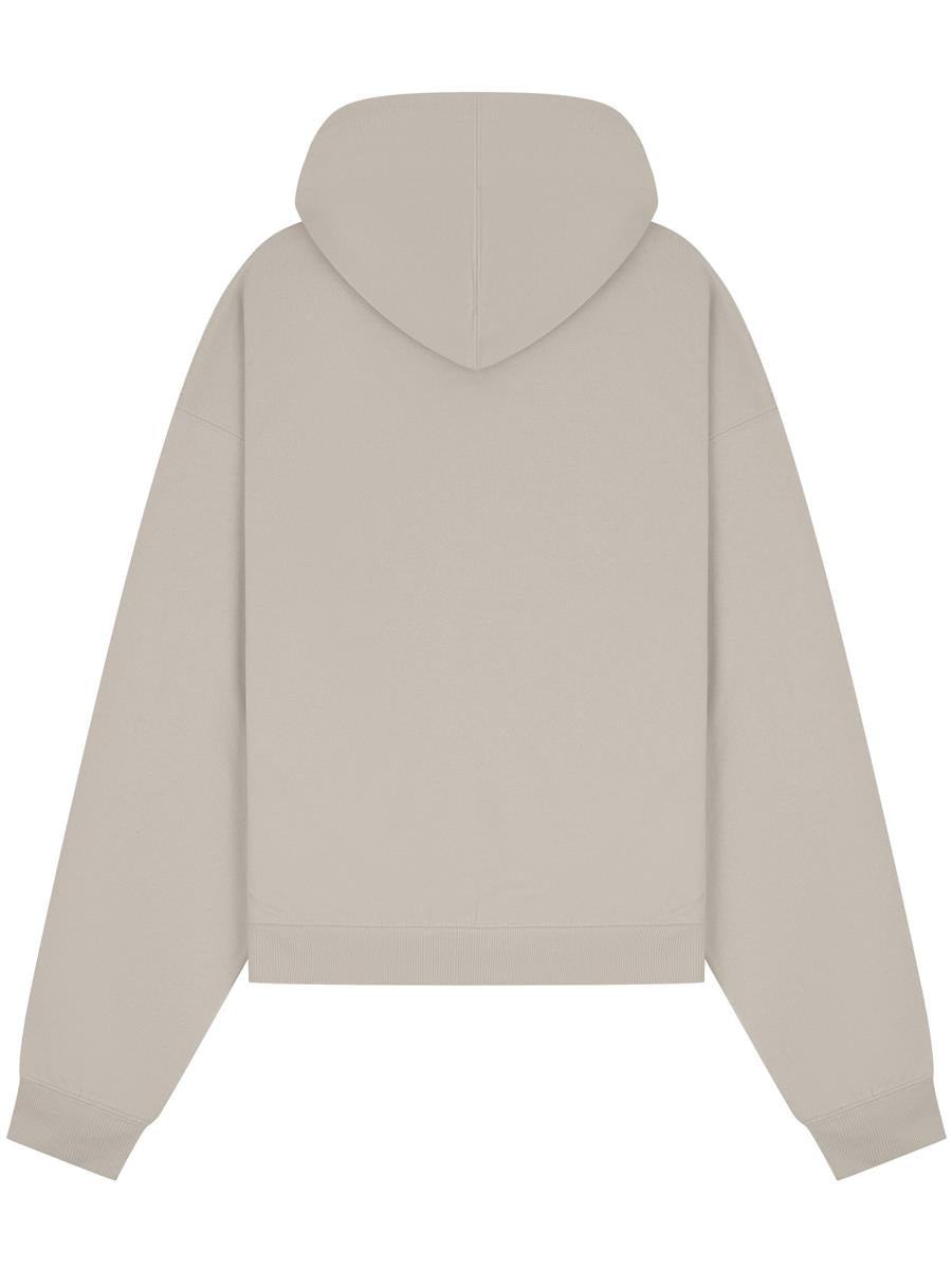 Premium Combed 280 Boxy Oversize Hood — Stone