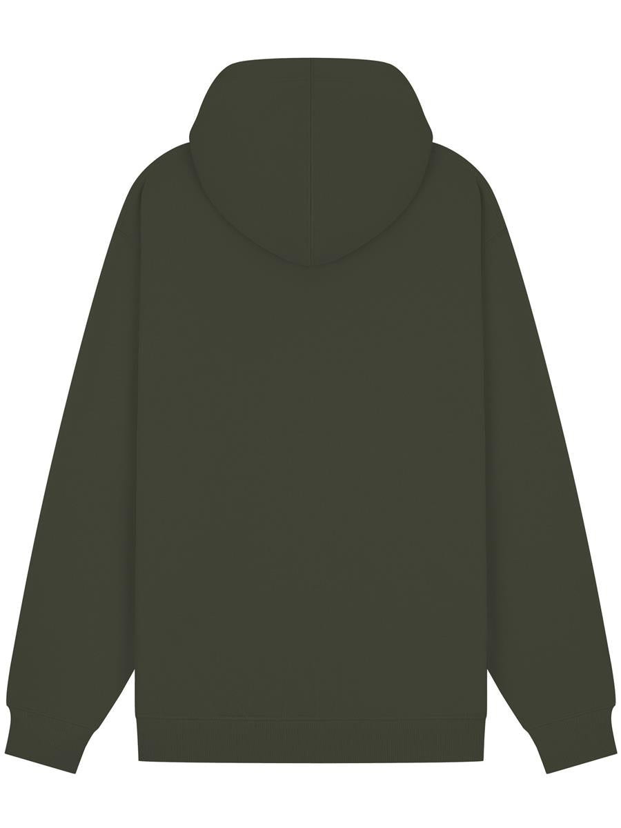 Premium Combed Core 280 Zip Hood — Khaki Olive