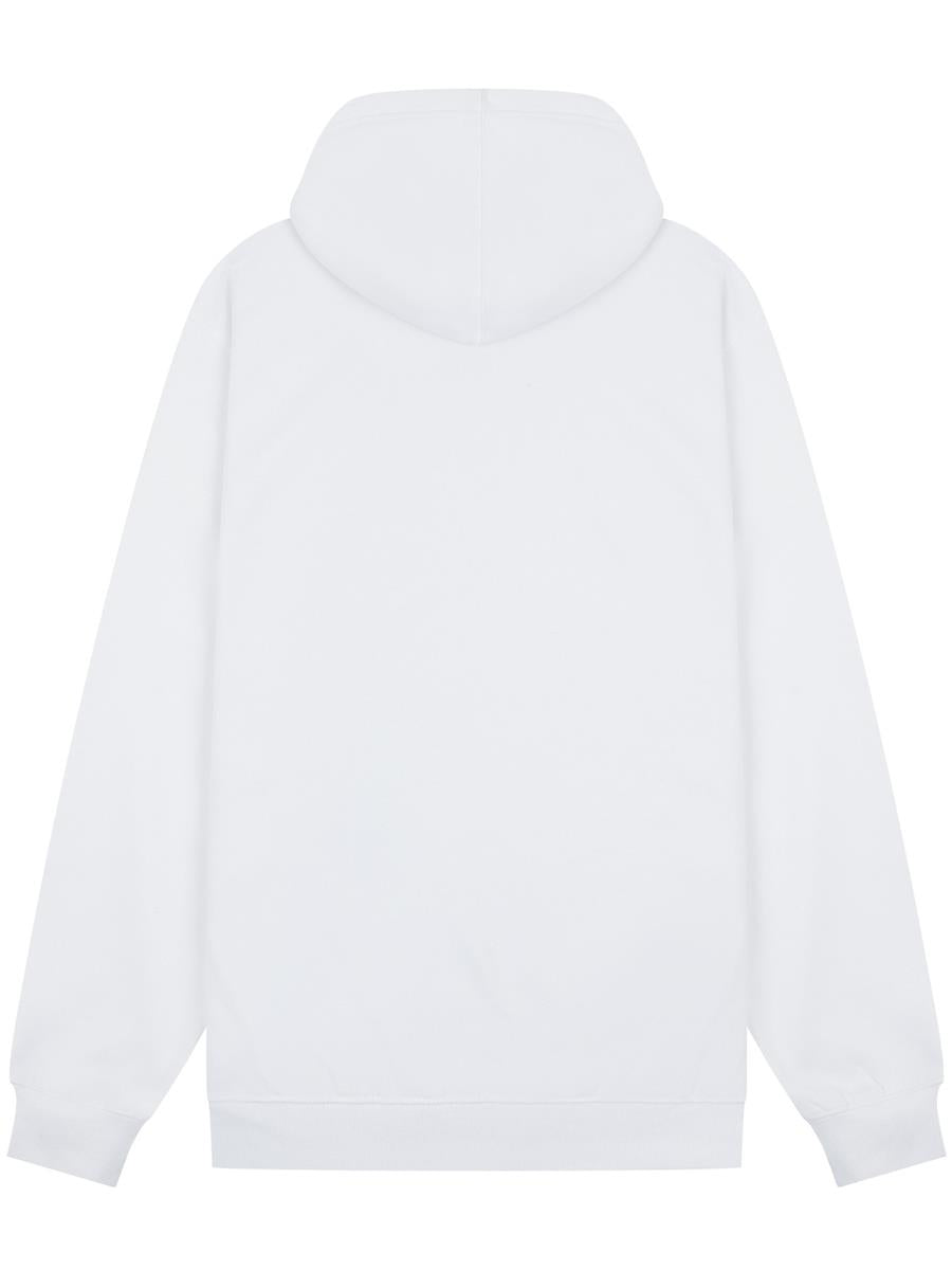 Premium Combed Core 280 Zip Hood Tall — White