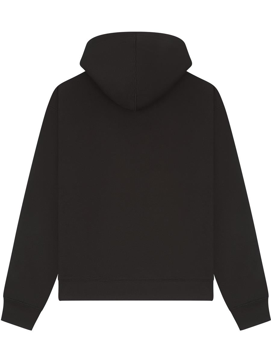 Premium Combed 330 Boxy Oversize Hood Tall — Black